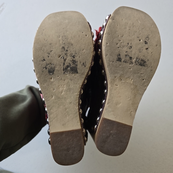 Jeffrey Campbell Snick Platform Wedge Sandal Women's 9 Colorful - Picture 8 of 10